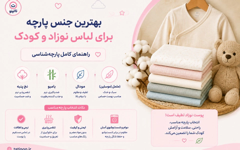 بهترین جنس پارچه برای لباس نوزاد و کودک راهنمای کامل پارچهشناسی